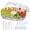 Clear (1pcs), variant on INNOVATIVE LIFE Appetizer Serving Trays on Ice with Lid, Chilled Serving Platters for Food, Veggie, Clear