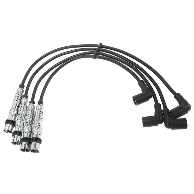 Cables de bobina de encendido de bujía de automóvil Unique Bargains para VW CADDY GOLF Jetta 1.2 No.03F905409A - Paquete de 4