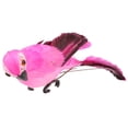 thumbnail image 3 of Adorno de modelo de pájaro de imitación de loro artificial de plumas de espuma (rojo rosa), 3 of 7