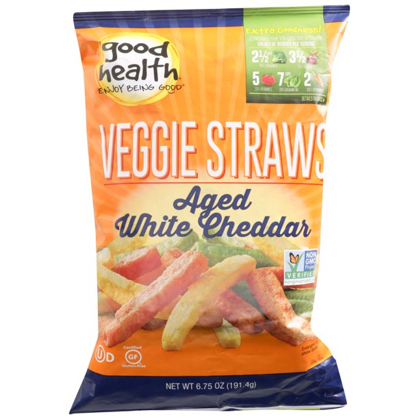 Good Health Aged White Cheddar Veggie Straws, 6.25 Oz