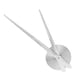 thumbnail image 3 of GOOHOCHY Reloj de pared grande de punto de cruz con agujas y manecillas, ideal para decoración del hogar en 3D, con mecanismo de cuarzo y accesorios (plateado, sin batería)., 3 of 7