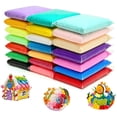 thumbnail image 1 of 24 Colors Air Drying Clay Magic Kids Clay Safe Nontoxic Modeling Clay, 1 of 4