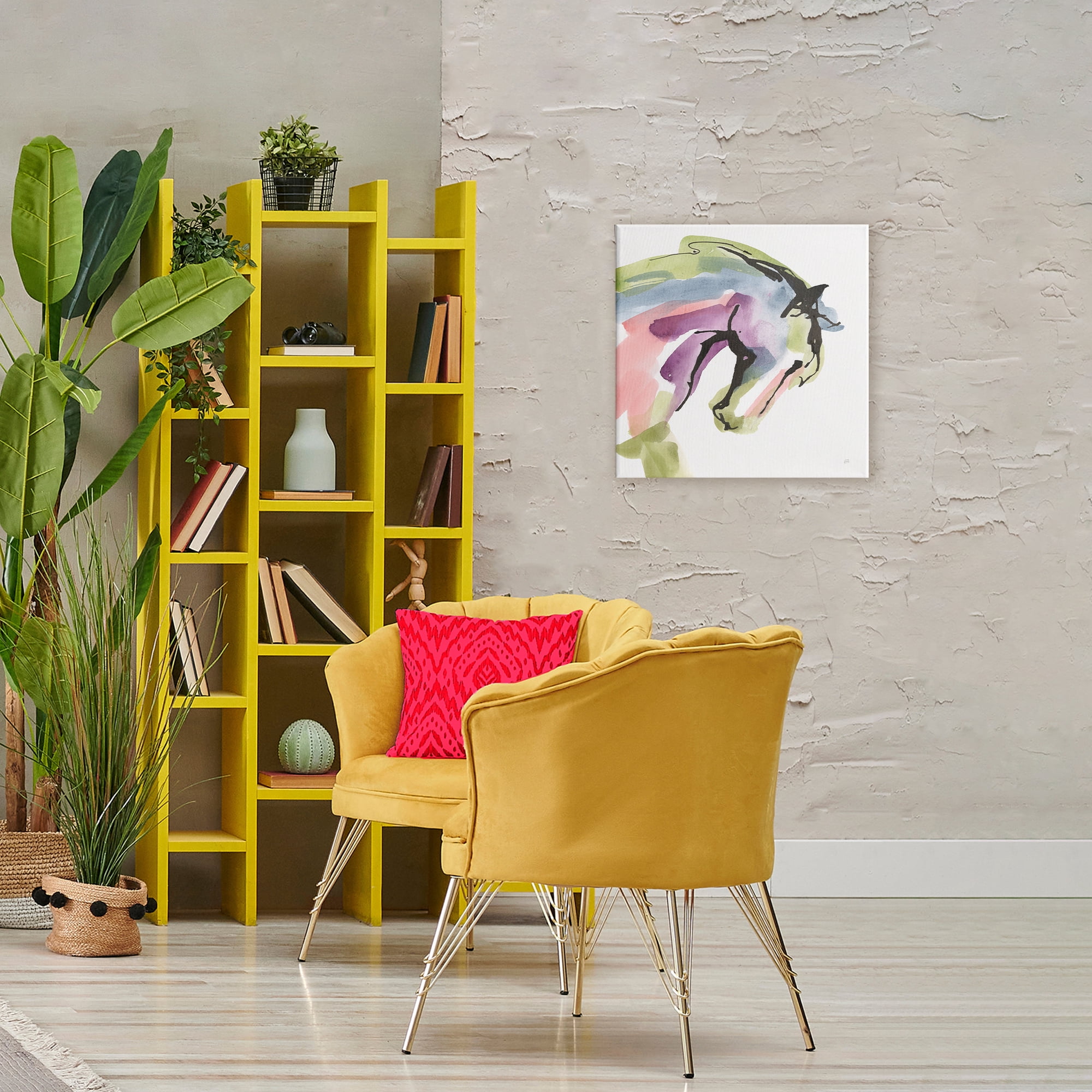 Stupell Industries Brushstroke Horse in Motion Canvas Wall Art, design by Chris Paschke