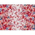 thumbnail image 2 of Zelouf Non Stretch Poplin Print  , Sewing, DIY, Crafts Fabric by the Yard, 438 Navy/coral, 1 Yard, 2 of 2