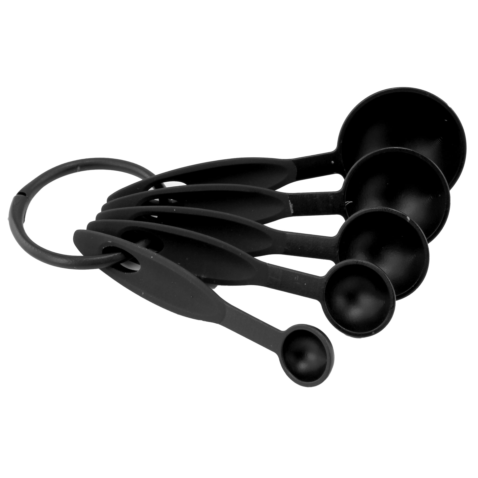 Craft Kitchen 5 Pc Black Plastic Measuring Spoon Set