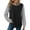 Black, variant on Long Sleeve Shirts for Women Dressy Casual Work Tops Lightweight Soft SweaterFall Color Block Outfits Multicolor S-2XL