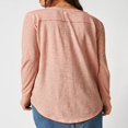 thumbnail image 3 of Women‘s Causal T-Shirt V Neck Long Sleeve Loose Fit Tops Solid Color Blouse Basic Tees, 3 of 5