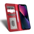 thumbnail image 5 of Dteck Wallet Phone Case for Apple iPhone 13 mini 5.4 inch,Shockproof Premium Stylish PU Leather Flip Stand ID Credit Card Holder Purse Magnetic Closure Folio Protective Case Cover,Winered, 5 of 7