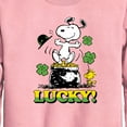 thumbnail image 2 of Lucky Snoopy - Toddler And Youth Crewneck Fleece Sweatshirt, 2 of 5