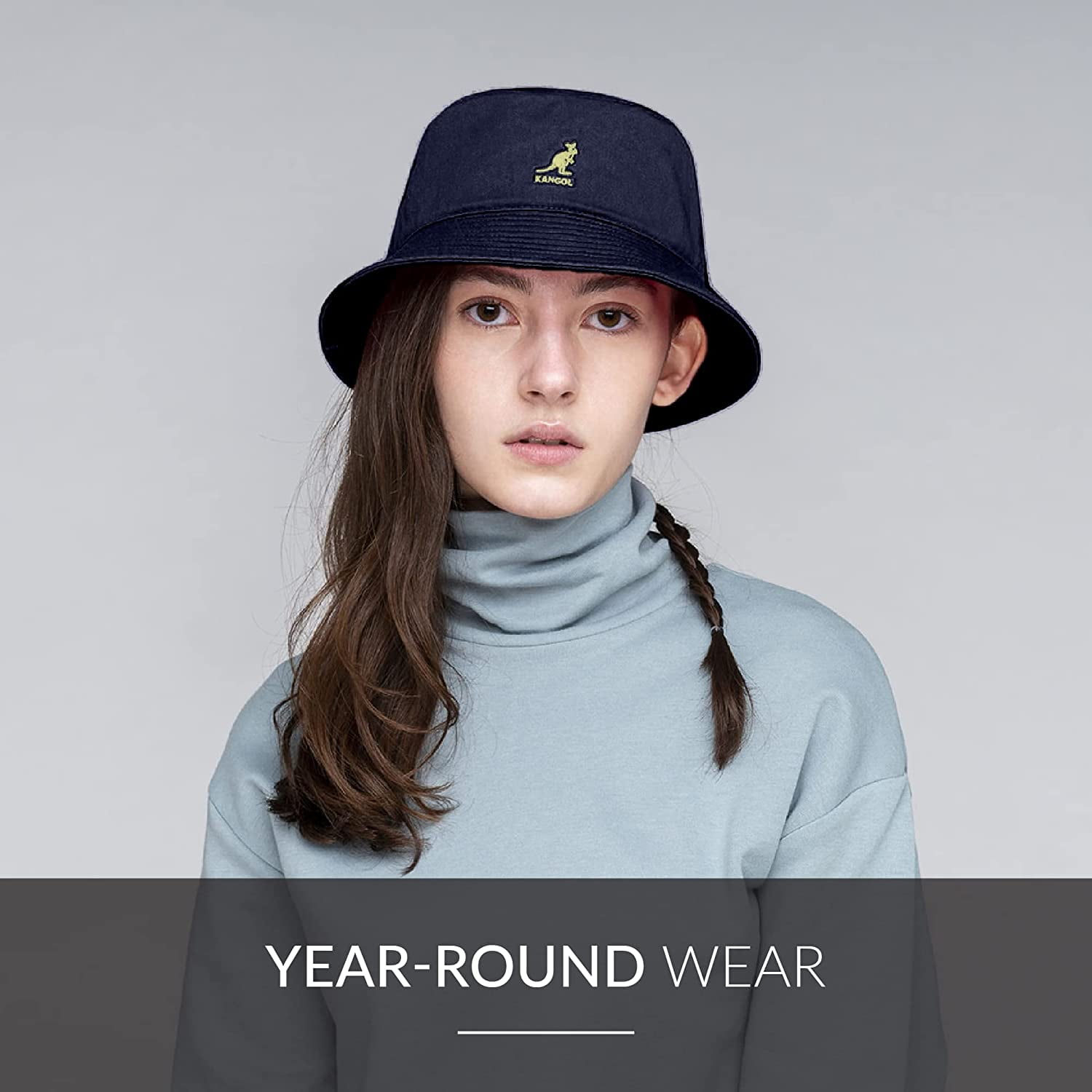 Kangol Men, Women Washed Bucket Hat X-Large Navy