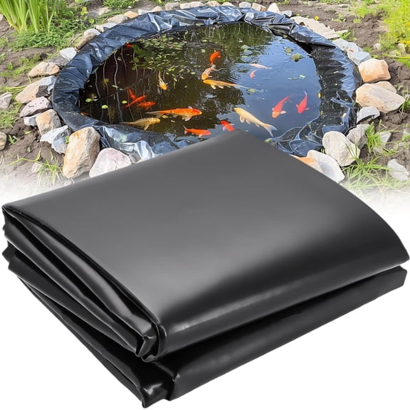 Samovi Pond Liner, 20 Mil Pond Liners for Outdoor Ponds, HDPE Pond Liner Easy Cutting Puncture Resistant, Pond Liners for Water Garden Fountain Waterfall, Koi Fish Aquaculture Pond, 6.8 x 9.8 FT