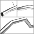 thumbnail image 3 of DNA Motoring CBE-NTT04-56L For 2004 to 2006 Nissan Titan 3'' Stainless Steel Louvered Core Muffler Catback Exhaust System 05, 3 of 4