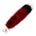 thumbnail image 1 of Llavero con cola de peluche, colgante para coche, juguete portátil Rojo oscuro, 1 of 9
