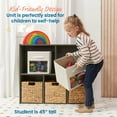thumbnail image 4 of ECR4Kids Streamline 5-Compartment Single-Sided Storage Cabinet, 30in, Kids Furniture, Grey Wash, 4 of 9