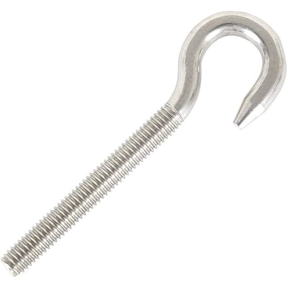 Hook Bolt Screw Ring Hook High Hardness Steel Hook Bolt Hanging Item Screw Hook for Hanging Chandelier Crafts 5PCS