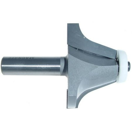 

Magnate 3978 Roundover Undermount Bowl Router Bit - 18 Degree 1-1/4 Cutting Height 9/16 Radius 2-1/4 Overall Diameter BR-74 Bearing