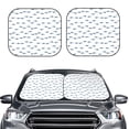 thumbnail image 2 of Daiia Party Shark Cute 2PCS Car Windshield Sun Shade, Foldable Sun Shield for Car Front Window, Auto Sun Blocker Visor Protector Universal for Truck SUV Pickup-Small, 2 of 7