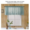 thumbnail image 4 of Lace Kitchen Curtains White Lace Valances Curtains for Bathroom Bedroom Windows Embroidered Translucent Curtains Short Embroidered Kitchen Window Valance for Living Room Dining Room, 4 of 7
