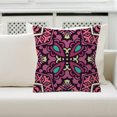 thumbnail image 4 of Funda de almohada de color morado oscuro, decoración del hogar moderna y colorida, comodidad bohemia, 4 of 8