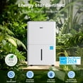 thumbnail image 5 of DuraComfort 50 Pint Dehumidifier with Pump for Basement, 4500 Sq Ft Coverage, Energy Star, Auto Drain, High Efficiency Humidity Control, 5 of 7