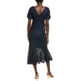 thumbnail image 2 of Kay Unger womens  Portia Tea-Length Dress, 0, Blue, 2 of 3