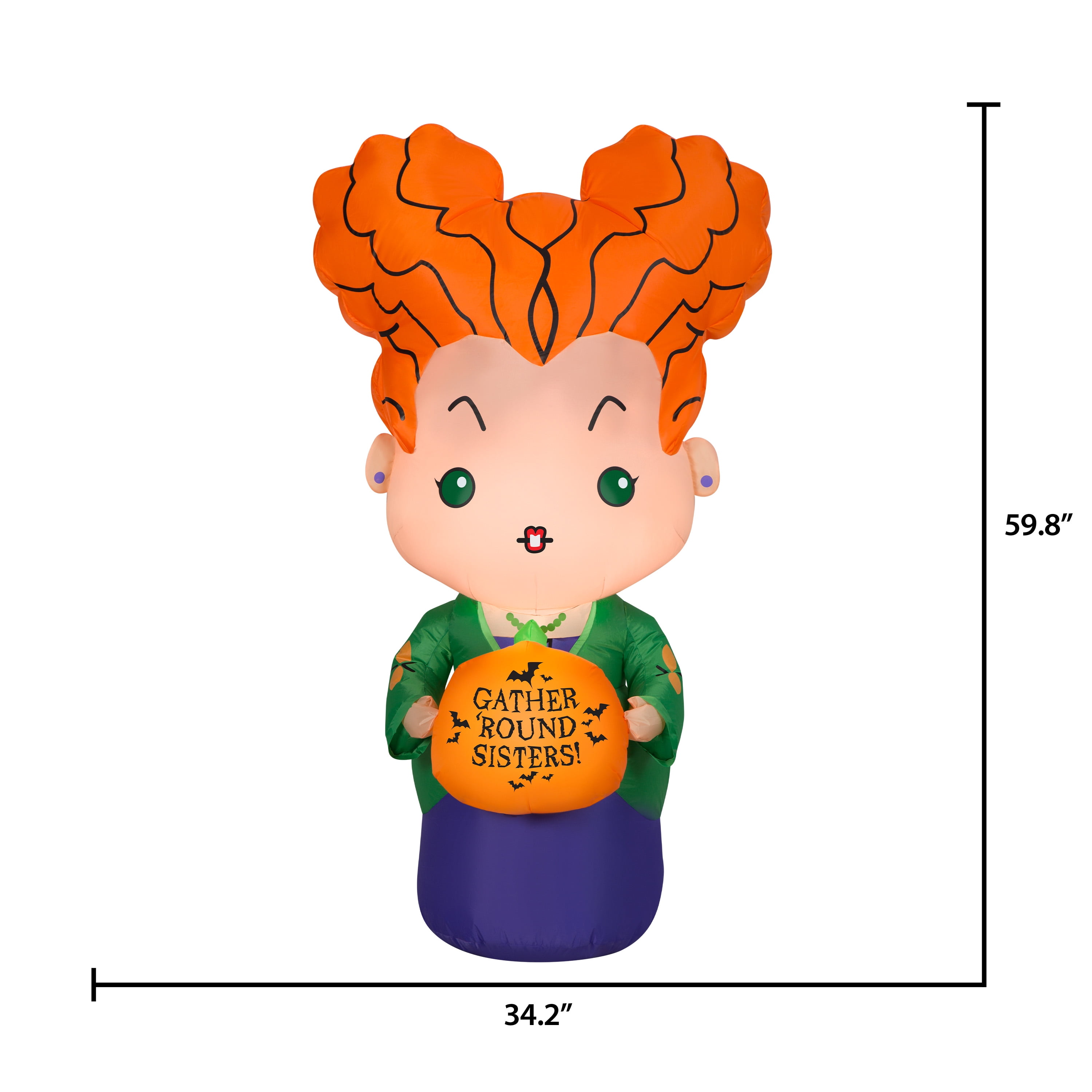 Set 3 Disney 2022 Hocus Pocus Winifred Sarah Mary Sanderson Sisters Inflatable Core