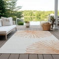 thumbnail image 6 of Addison Rugs Chantille Indoor/Outdoor Transitional Circles Salmon Washable Rectangle Rug, 8' x 10', 6 of 6
