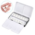 thumbnail image 4 of Paleta de acuarelas vacía Uxcell, caja de acuarelas de metal con 14 medios pans, caja de pintura, negra 14 compartimentos, 4 of 7