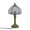 White, variant on YAMB Stained Glass Art Table Lamp, 14.2x7.9 inches Colorful Glass Bedside Lamp, Socket Powered Eye-Caring Soft Light Ambient Night Light, Home Ornament for Bedroom Desk Coffee Table Decor, Blue