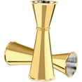 thumbnail image 2 of Jigger for Bartending, Gleam Adorn Double Cocktail Jigger Japanese Premium 304 Food Grade Stainless Steel Jigger 2 OZ 1 OZ with Measurements Inside, Gold, 2 of 14