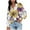 Purple, variant on Royisotas Puffy Sleeve Women Plus Size Tops Casual Long Sleeve Soft Fall Button Down Shirts for Women Navy Floral Collared Button up Shirts