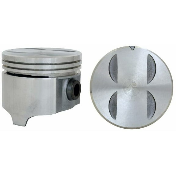 Set of 8 Flat Top Pistons for 68-77 GM/Pontiac 5.7L/350-1.700" CH | .060 (1.50mm Oversized) | 3.935in. Bore Diameter