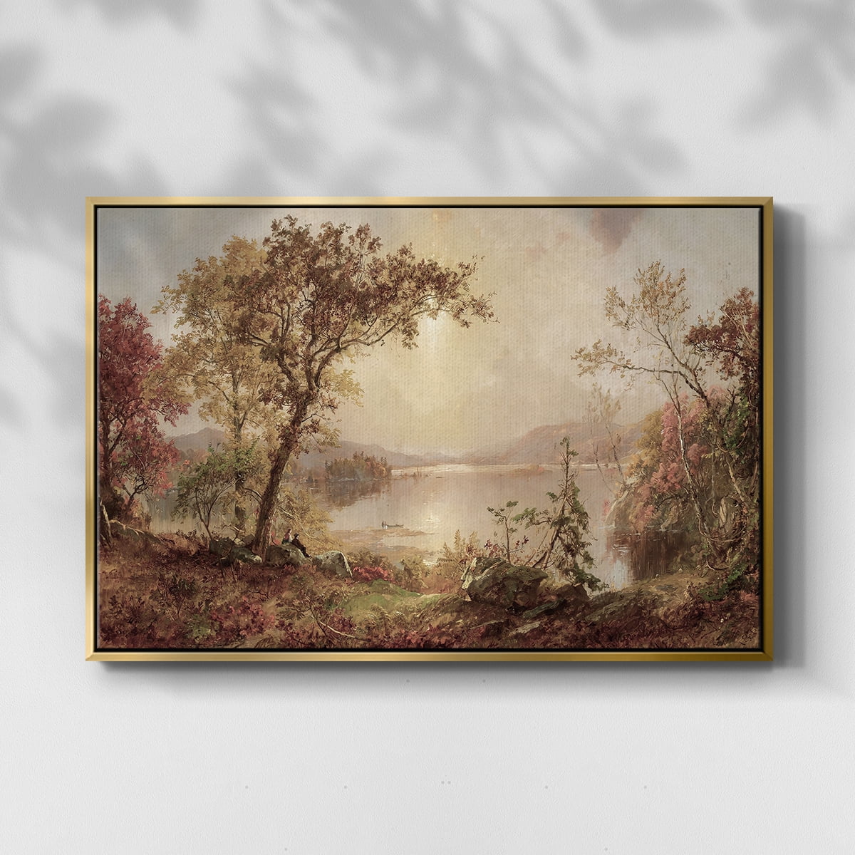Vintage Landscape-CCCXXIX By Wexford Home Framed in Gold Wood Gallery Wrapped Canvas 17 in. x 25 in.