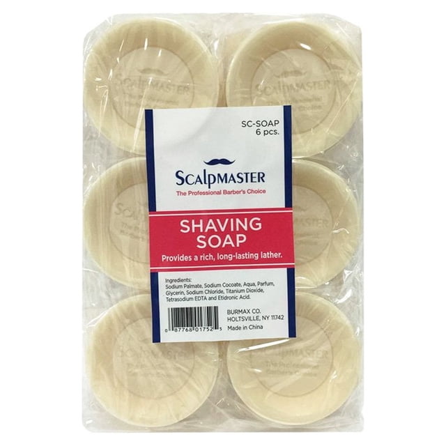 Jabón de afeitar Scalpmaster, 6 unidades