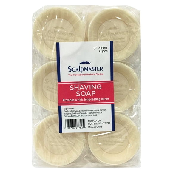 Jabón de afeitar Scalpmaster, 6 unidades