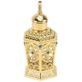 thumbnail image 3 of 1pc Alloy Glass Perfume Botella delicada Aceite Esencial Contenedor Golden, 3 of 7