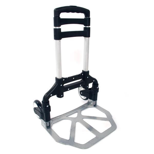 Alvantor Folding Aluminum Stair Climber Hand Truck, 165 lb Capacity, Black