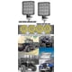 thumbnail image 3 of 4 X 48w Led Work Light, Square Spotlight 12v 24v Long Range Led Headlights Ip67 Spot Flood Reversing Light For Car Truck Tractor Suv Boat(4 Pcs), 3 of 4