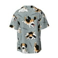 thumbnail image 6 of PAYOHTO Funny Beagle Active Dog Mens Hawaiian Casual Short-sleeved Shirt Tropical Summer Beach Button Down Shirts, 6 of 7