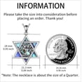 thumbnail image 4 of Star of David Necklace Sterling Sliver Abalone Shell Tree of Life Necklace Jewish Jewelry Gifts for Women Men, 4 of 10