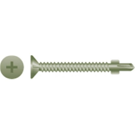 

Strong-Point CH320 0.18 x 1.25 in. Slotted Indented Hex Washer Head Screws Notched Thread Blue Ceramic Coating Box of 5 000