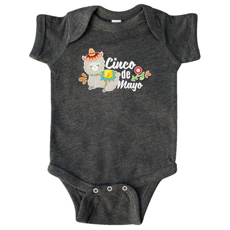 

Inktastic Cinco De Mayo with Llama and Flower Gift Baby Boy or Baby Girl Bodysuit