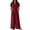 Wine, variant on Flowy Wide Leg Jumpsuits Cotton Short Sleeve Collared Button down Rompers Solid Color Soft Palazzo Jumpsuits