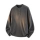 thumbnail image 1 of pstuiky camisas de manga larga para hombre, Camisas de hombre de color sólido con cuello redondo, botones, manga larga, capa base, informal, cálida, capa interior camisetas de hombre xxxl, 1 of 7