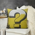 thumbnail image 2 of SHANXI Question Block Throw Pillow Cover Home Decorative Pillow Cases for Living Room Porch Couch Chair Sofa (Question) 20x20in, 2 of 5