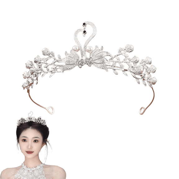 Yoyauz Women's Gold Crown Crystal Princess Tiara Crystal Queen's Crown Wedding, Bridal Hair Ornament Birthday Prom, Beauty Pageant Party  Barmitzvah Rite of Passage, Photo Props