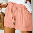 thumbnail image 2 of FNFYFH Womens Summer Causal Shorts Comfy Drawstring Elastic Waist Pants with Pockets Breathable Cycling Runnig Athletic Shorts for Women 2025 Loose Fit Lightweight Home Shorts Prime Clearance Deals, 2 of 7