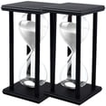thumbnail image 1 of Reloj de Arena SandGlideWhite 2Pzas 30min Negro/Blanco Madera/Vidrio/Arena., 1 of 2