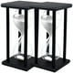 thumbnail image 1 of Reloj de Arena SandGlideWhite 2Pzas 30min Negro/Blanco Madera/Vidrio/Arena., 1 of 2