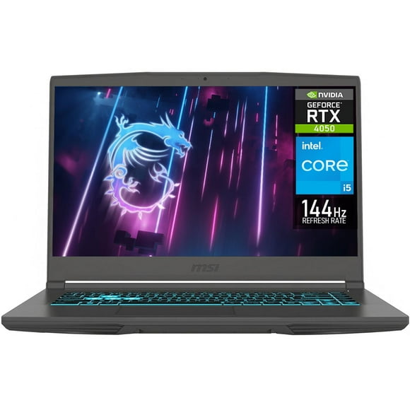 Laptop Gamer MSI Thin 15 NVIDIA GeForce RTX 4050 Intel Core i5 13420H 16GB RAM 512GB SSD 15.6" Windows 11 Home Teclado en Ingles